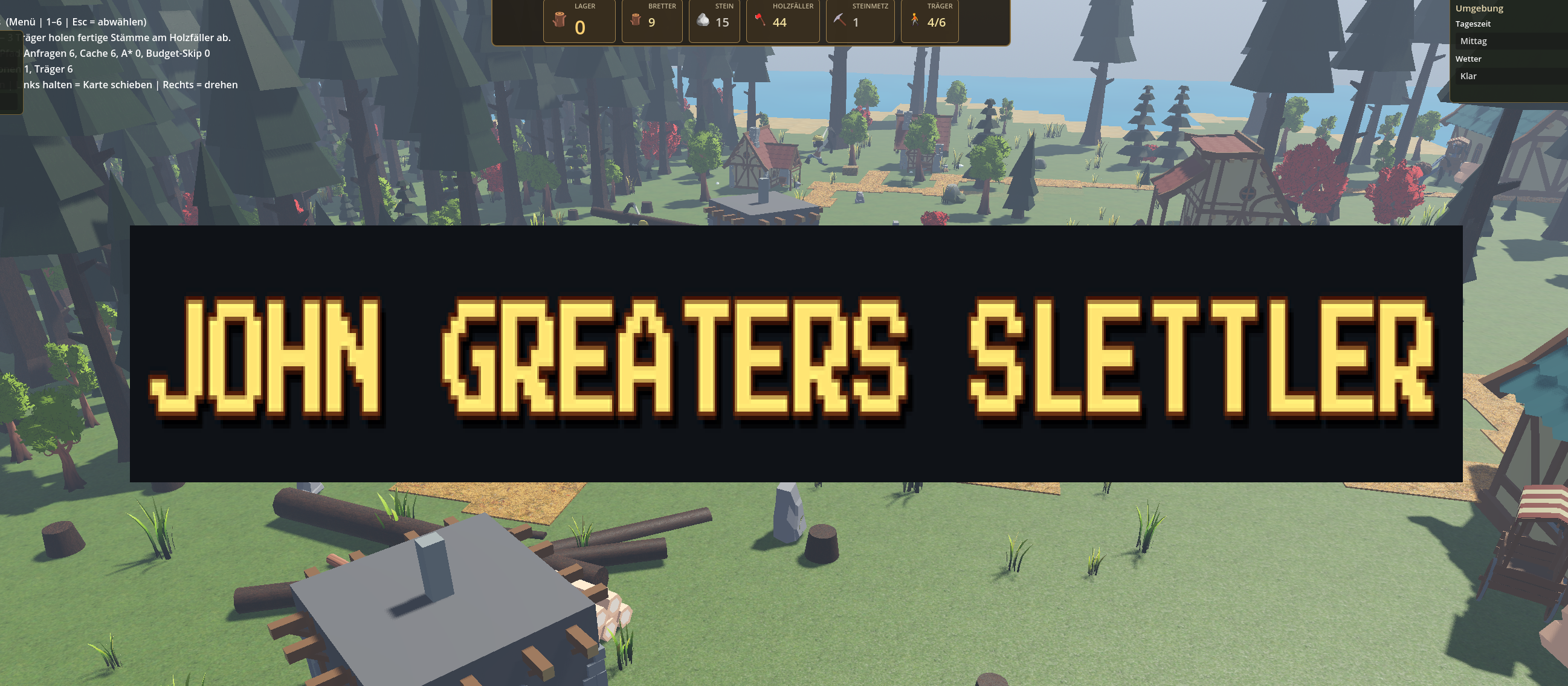 John Greater's Slettler — settlement builder work in progress